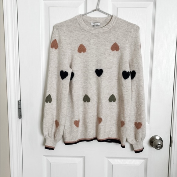 Heart Print Sweater | Reitmans | XS - Picture 1 of 3